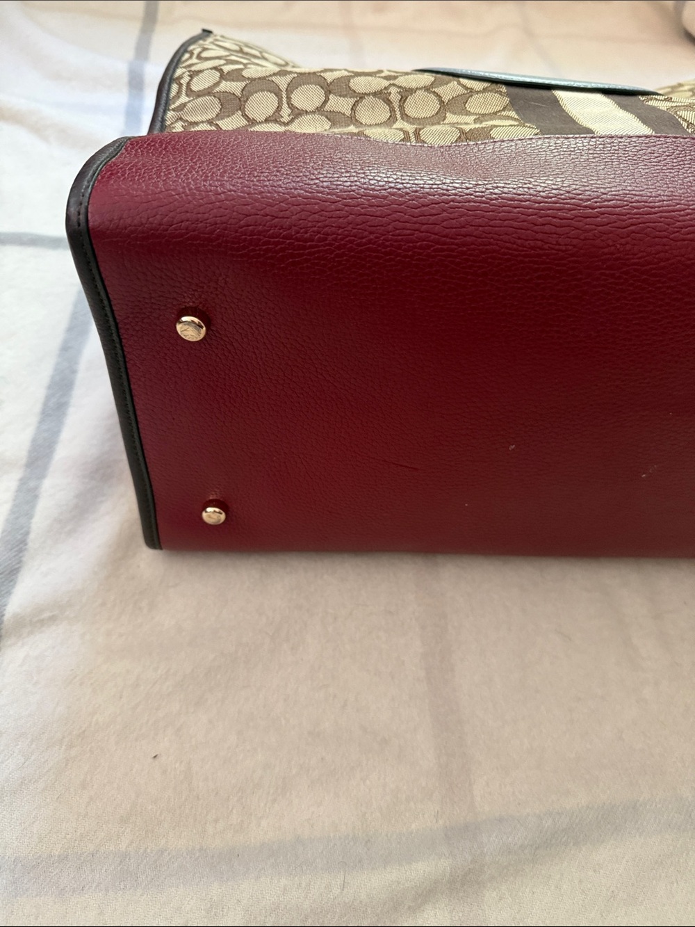 COACH Dempsey Tote Bag 40 In Signature Jacquard With Stripe And Coach Patch - Picture 4 of 14